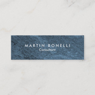 Carte De Visite Mini Design élégant en pierre bleue Design artistique m