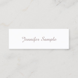 Carte De Visite Mini Design moderne créatif minimaliste Plaine tendance