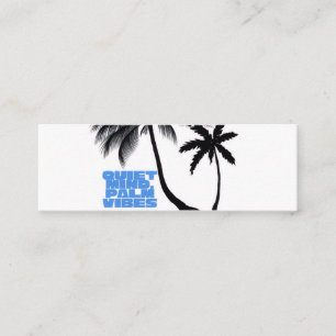 Carte De Visite Mini Deux arbres palmés Art mural Minimaliste tropica
