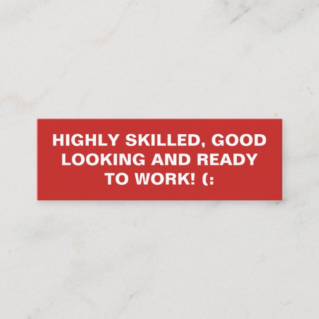 Carte De Visite Mini Devis en gras (Devant)