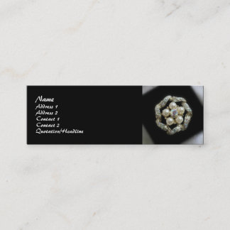 Carte De Visite Mini Diamants et perles
