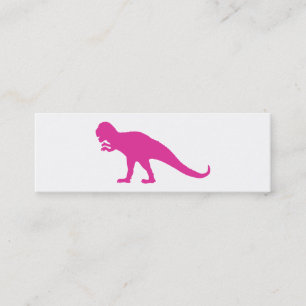 Carte De Visite Mini Dinosaure rose