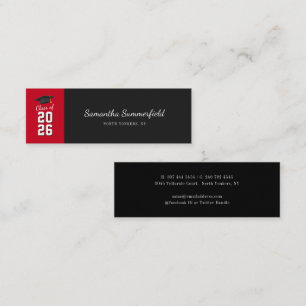 Carte De Visite Mini Diplôme 2026 Écriture Moderne Personnalisée