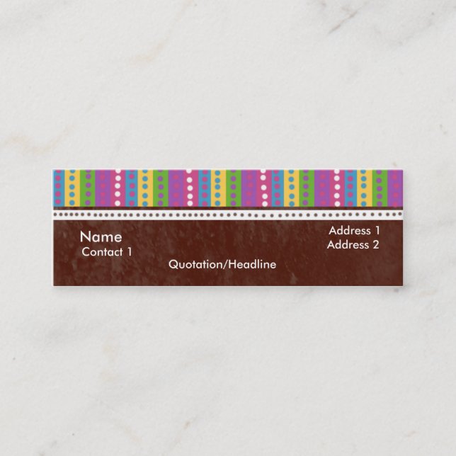 Carte De Visite Mini Dolla (Devant)