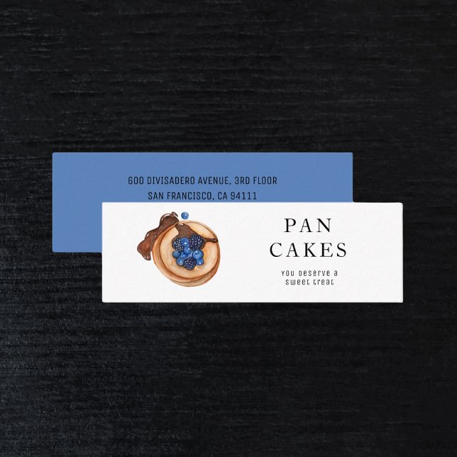 Carte De Visite Mini Douceurs modernes Pancake Bakery Professionnel (Créateur téléchargé)