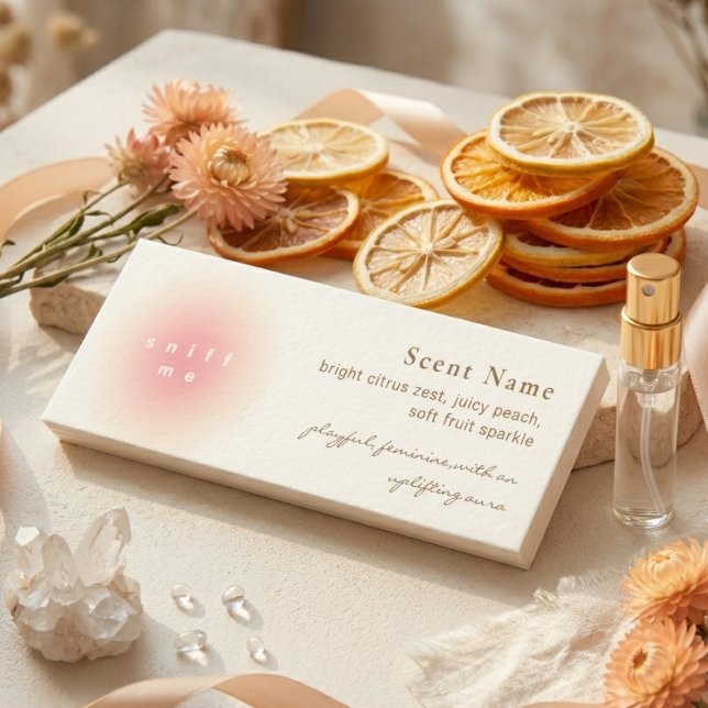 Carte De Visite Mini Échantillon de parfum élégant carte mini testeur d (Elegant Scent Sample Fragrance Mini Tester Card)