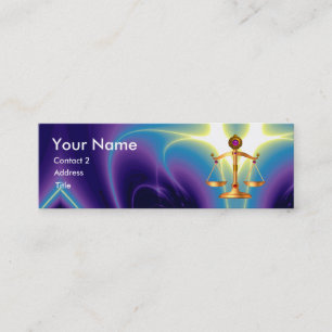 CARTE DE VISITE MINI ÉCHELLES D'OR DE LOI AVEC MONOGRAMME DE PIERRES PR