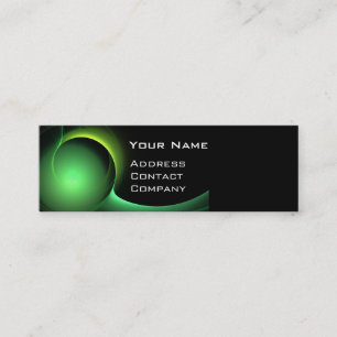 Carte De Visite Mini ECLIPSE MONOGRAM Vibrant vert noir