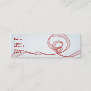 Carte De Visite Mini Écoulement rouge