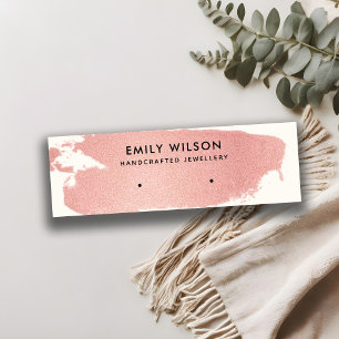 CARTE DE VISITE MINI ÉCRAN DE RESTAURATION ROSE GOLD PINK BRUSH