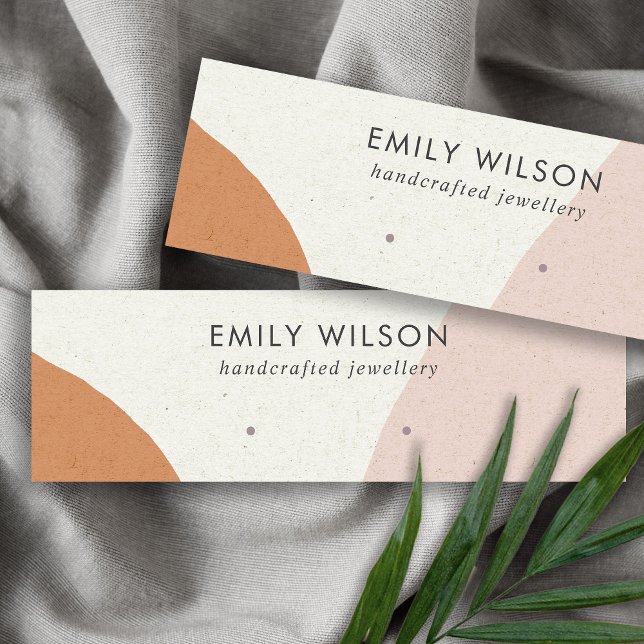 Carte De Visite Mini Écran d'oreille Abstrait moderne rouille (Créateur téléchargé)