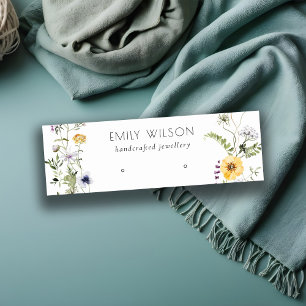 Carte De Visite Mini Écran d'oreille en couronne de Fleur sauvage jaune