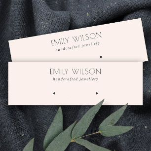 Carte De Visite Mini Écran d'oreille rose doux et simple