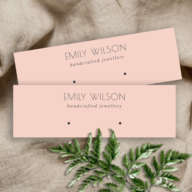 Carte De Visite Mini Écran d'oreille rose Rose simple minimal (Créateur téléchargé)