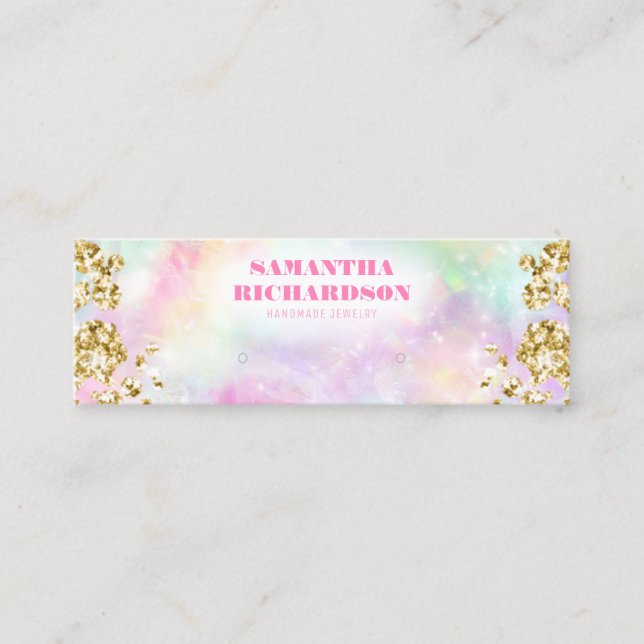 Carte De Visite Mini Écran Holographique Arc-en-Ciel (Devant)