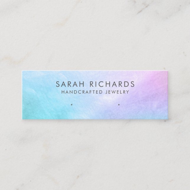 Carte De Visite Mini Écran Pastel Mother Pearl Chic Shell (Devant)