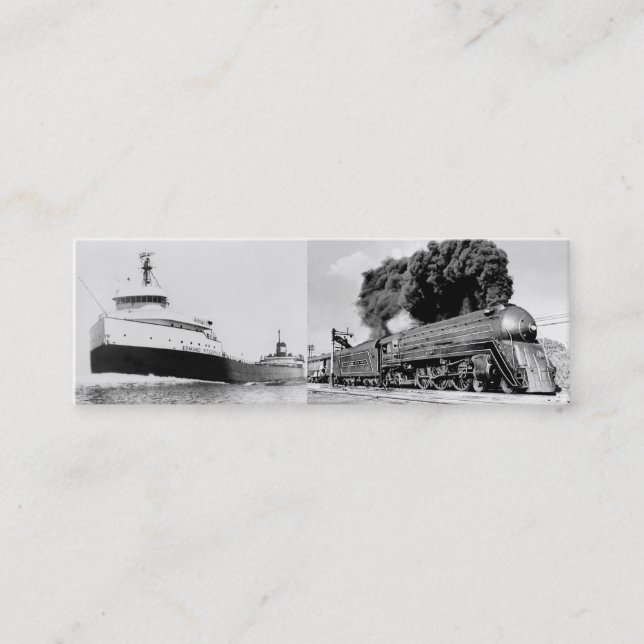 Carte De Visite Mini Edmund Fitzgerald et vapeur (Devant)
