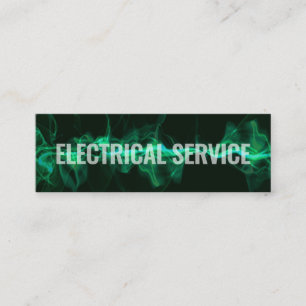 Carte De Visite Mini Électricien de vague de foudre électrique frappant