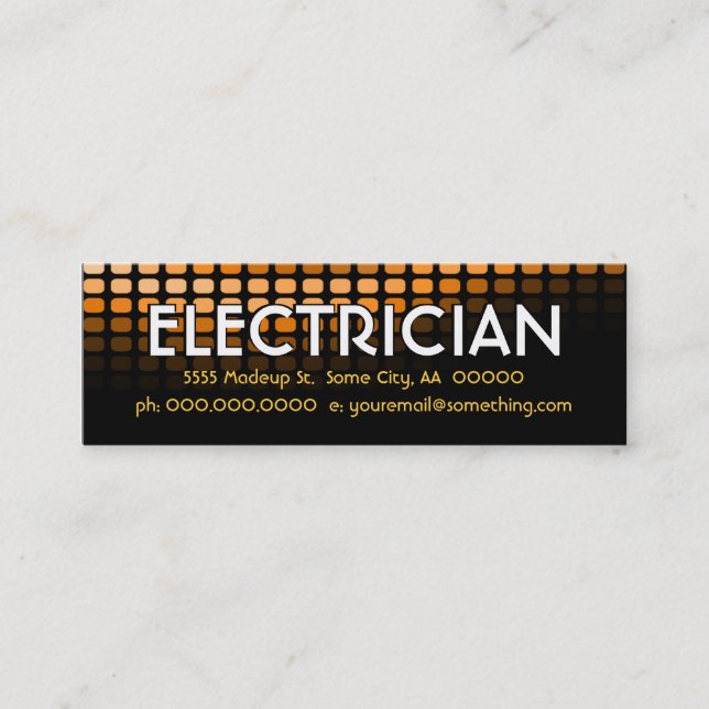 Carte De Visite Mini électricien ormetre (Devant)