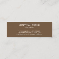 Élégant Brown moderne minimaliste Design chic Plai