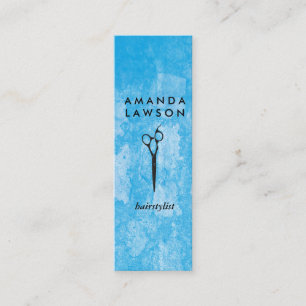 Carte De Visite Mini Elégant chic Shears Comb Grungy Texture