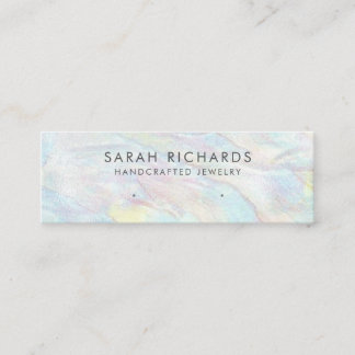 Carte De Visite Mini Élégant écran d'oreille Pastel Opal