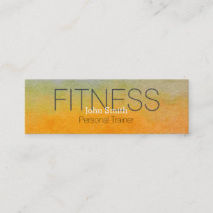 Carte De Visite Mini Élégant formateur de fitness personnel moderne