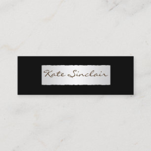 Carte De Visite Mini Élégant minimaliste moderne élégant Mini