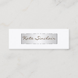 Carte De Visite Mini Élégant minimaliste moderne élégant Mini