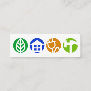 Carte De Visite Mini Élégant panneau de construction générale ronde