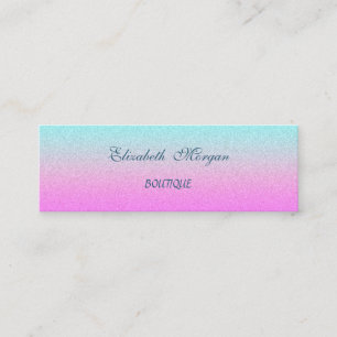 Carte De Visite Mini Élégant Professionnel Élégant Moderne Pailleté