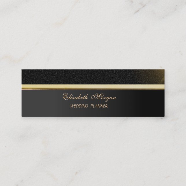 Carte De Visite Mini Élégant Professionnel Raffiné Sophistiqué (Devant)