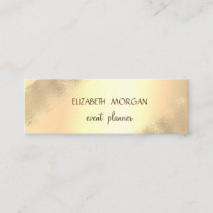 Carte De Visite Mini Élégant Simple Faux Or , Minimaliste