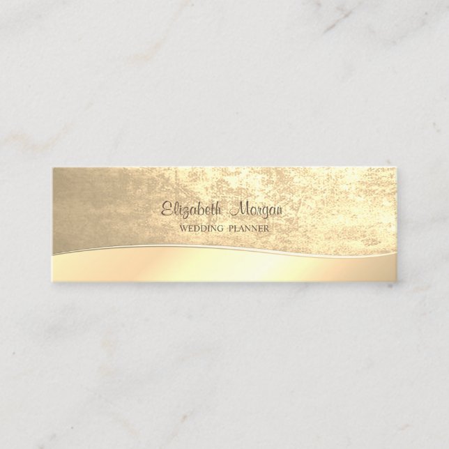 Carte De Visite Mini Élégant Stylé Sophistiqué (Devant)