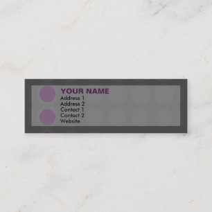 Carte De Visite Mini elipses : pourpres :
