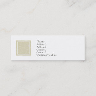 Carte De Visite Mini Elise - Tan