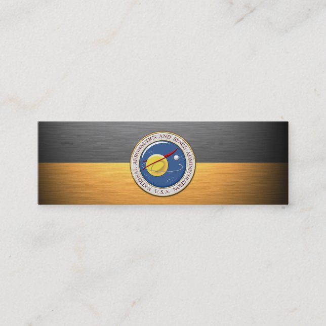 Carte De Visite Mini Emblème de la NASA [3D] (Devant)