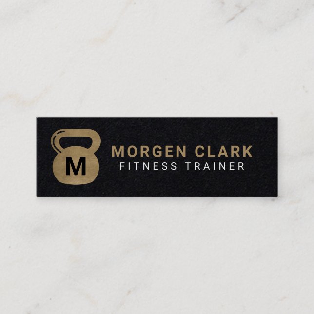 Carte De Visite Mini Entraîneur de conditionnement physique personnel G (Devant)