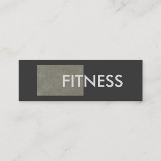 Carte De Visite Mini Entraîneur de fitness en pierre mince