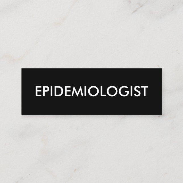 Carte De Visite Mini épidémiologiste (Devant)