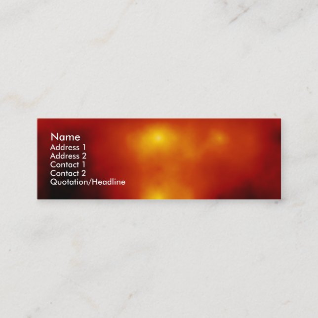 Carte De Visite Mini Éruption chromosphérique (Devant)
