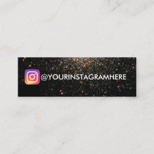 Carte De Visite Mini Espace et étoiles Médias sociaux Galaxy Instagram