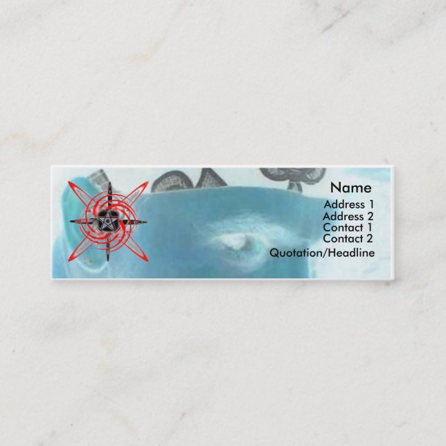 Carte De Visite Mini Étoile païenne (Devant)