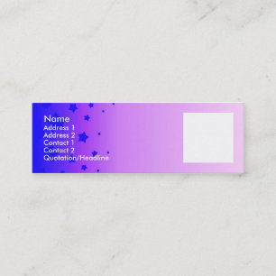 Carte De Visite Mini Étoiles bleues