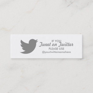 Carte De Visite Mini événement twitter