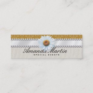 Carte De Visite Mini Événements spéciaux Jaune classique