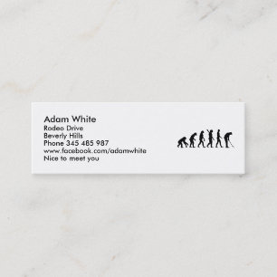 Carte De Visite Mini Évolution de golf