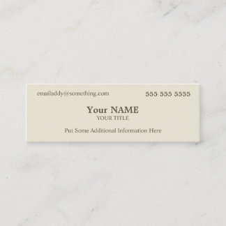 Carte De Visite Mini Executive Bone