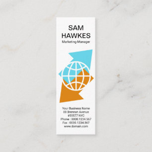 Carte De Visite Mini Exportation globale des Flèches internationales