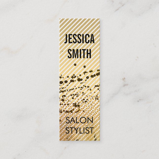 Carte De Visite Mini Expressif moderniste (Devant)